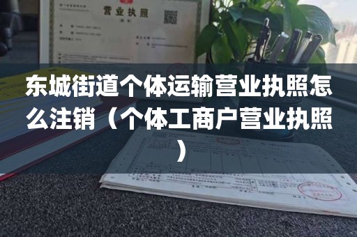 东城街道个体运输营业执照怎么注销（个体工商户营业执照）