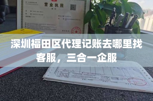 深圳福田区代理记账去哪里找客服，三合一企服