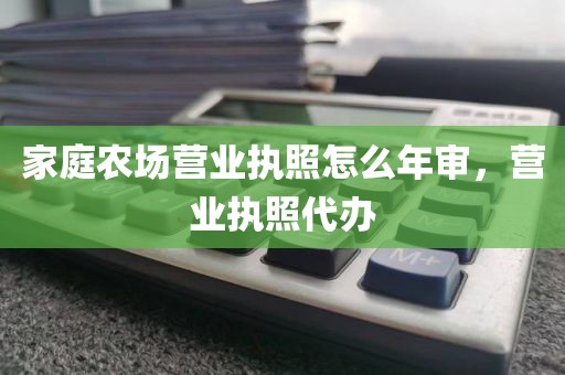 家庭农场营业执照怎么年审，营业执照代办