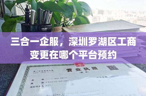 三合一企服，深圳罗湖区工商变更在哪个平台预约